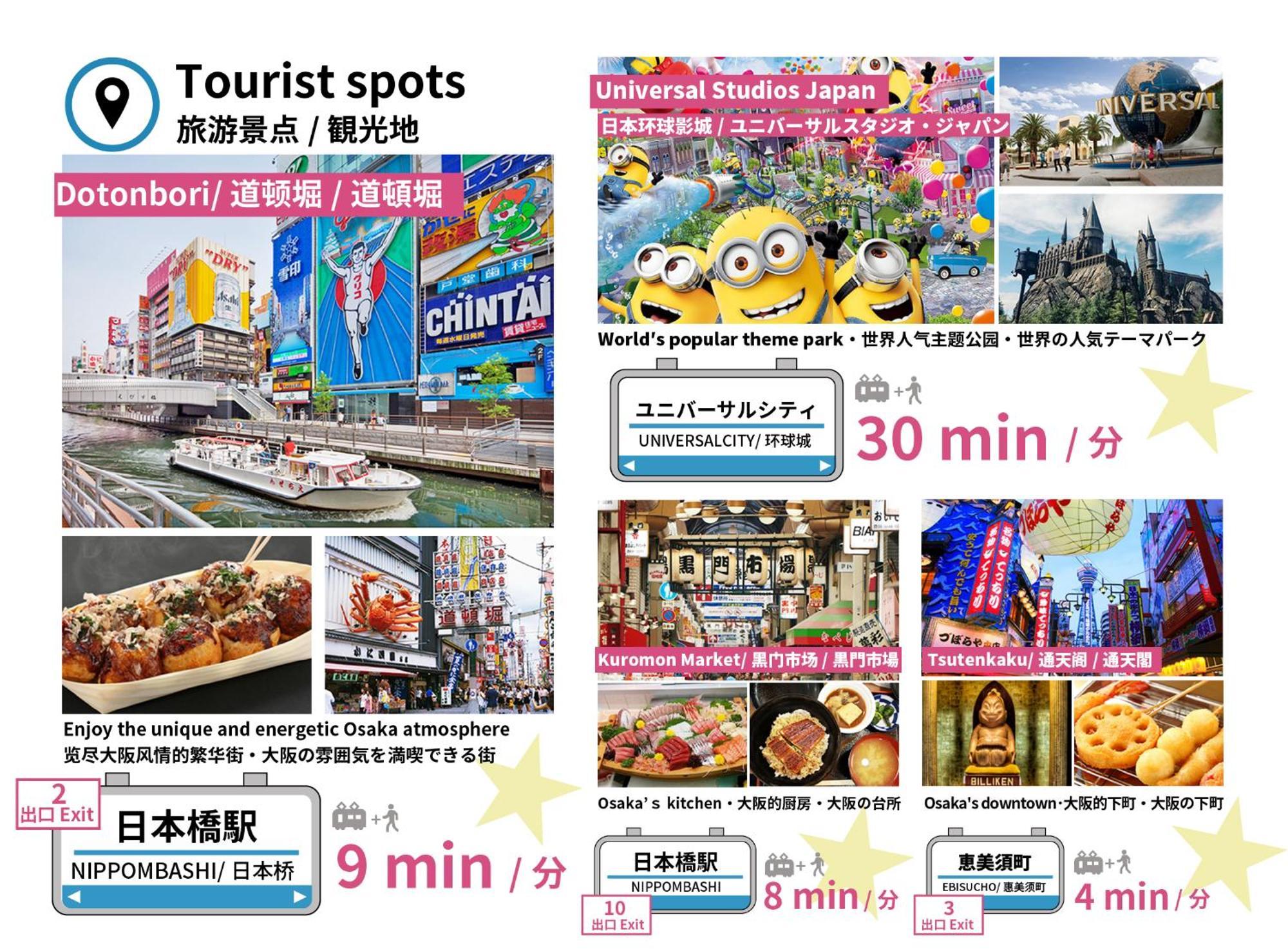 Bijou Suites Ai Osaka Bagian luar foto